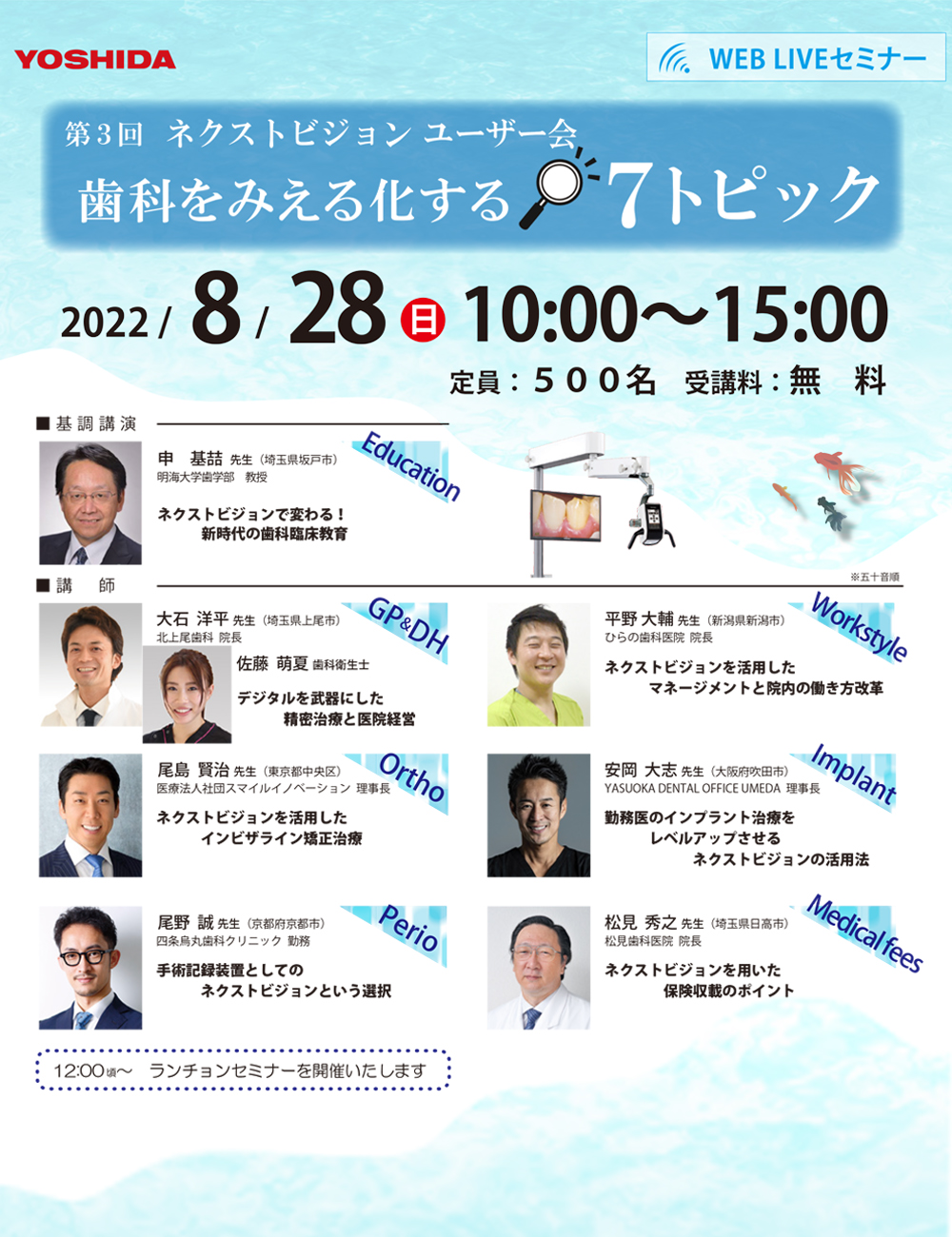 【web LIVEセミナー】第3回 ネクストビジョンユーザー会 歯科をみえる化する7トピック